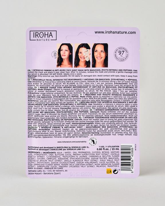 Produktbild Iroha Nature Tissue Face Mask Bakuchiol (18 ml)