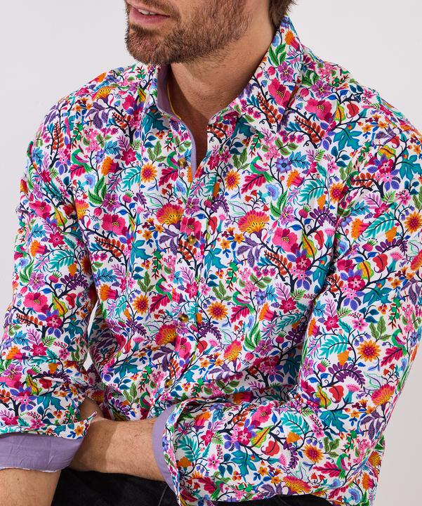 Actual product image Joe Browns Bright Floral Print Long Sleeve Shirt (S)