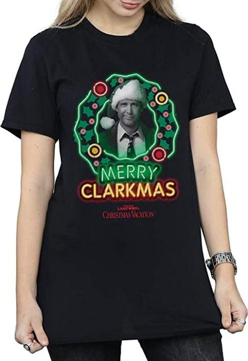 Produktbild National Lampoon´s Vacation Graustufen Clarkmas TShirt aus Baumwolle (M)