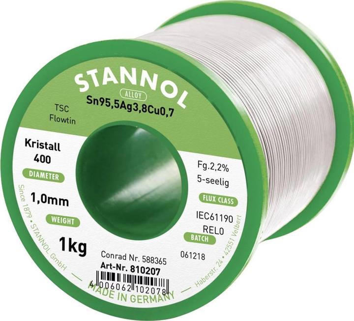 Produktbild Stannol Lötzinn, bleifrei Spule Flowti (Lötspulenkit)