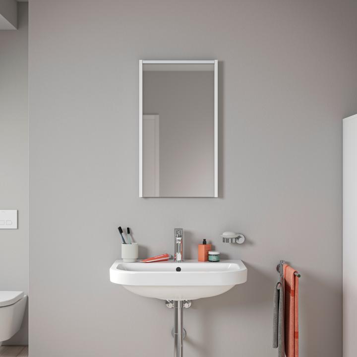 Produktbild Duravit D-Code Spiegel, LED-Lichtfeld oben, 400x700mm, externer Lichtschalter notwendig, 3 W