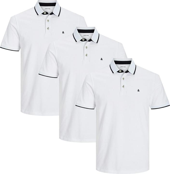 Jack & Jones 3er Pack Paulos - Slim Fit Poloshirt