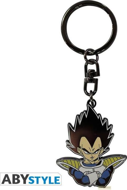 Actual product image ABYstyle Dragon Ball Vegeta Metal Keychain