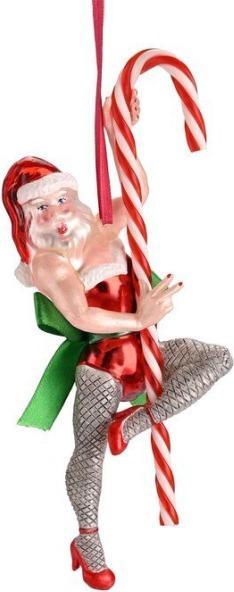CreaDiva Hänger Santa mit Zuckerstange (1 -teilig)