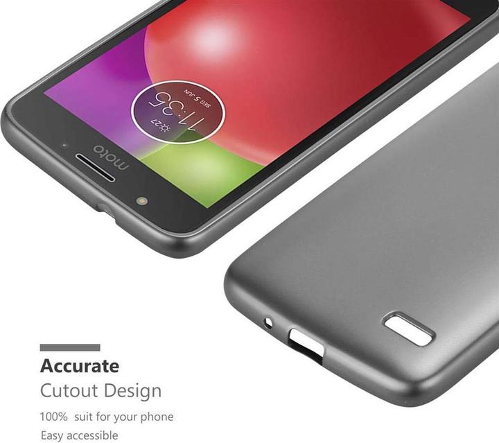 Image du produit Cadorabo Couverture métallique mate TPU (Motorola Moto E4)