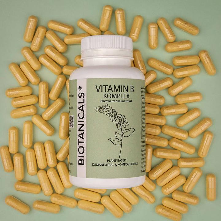 Actual product image Biotanicals Vitamin B Complex 90 capsules (90 Piece, Capsules, 65 g)