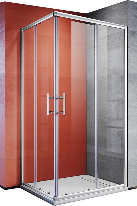 SONNI Eck-Duschkabine 80*80*185 cm, ohne Duschwanne (80 cm, 120 cm, 185 cm)