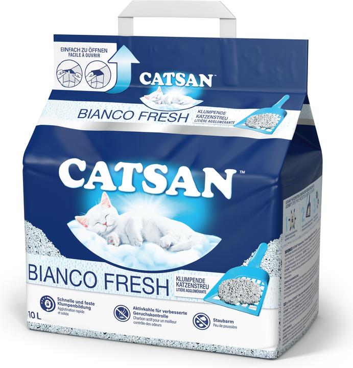 Catsan Bianco Fresh (Agglomérant, Neutralisant, 8.92 kg)
