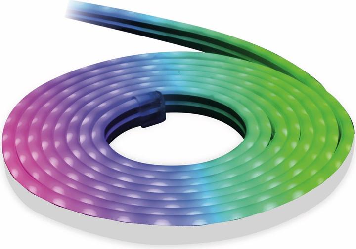 Immagine prodotto Müller Licht LED-Strip da esterno bianco + colore 36W 1200 lm 1800- 6500 K + RGB luce diurna bianco caldo (Bianco caldo, 500 cm, Esterno)