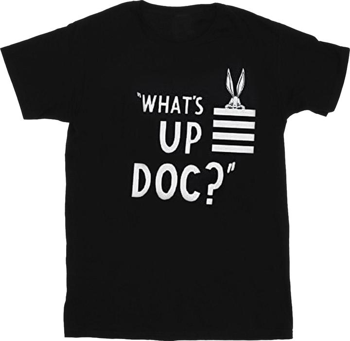 Looney Tunes Jungen What's Up Doc Bugs Bunny Gestreiftes TShirt aus Baumwolle (152, 158)