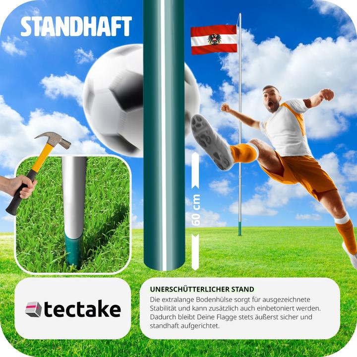 Produktbild tectake Fahnenmast