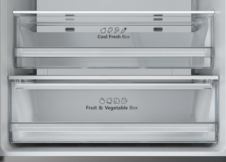 Actual product image Hisense RF632N4BCE Side-by-side Refrigerator Free Installation 485 L E Stainless Steel (485 l)
