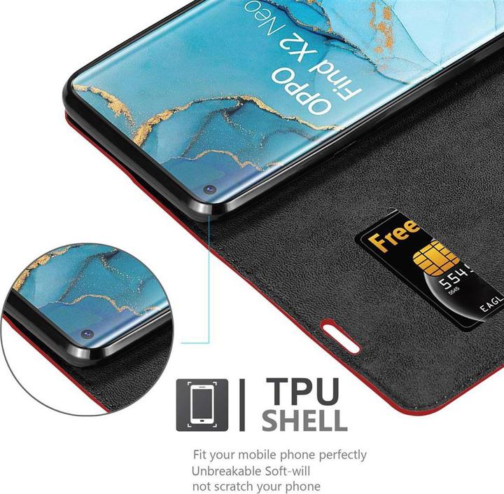 Produktbild Cadorabo Book Invisible Magnet Cover (Oppo Find X2 Pro)