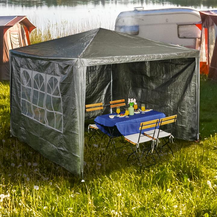 Produktbild Relaxdays 3x Pavillon-Seitenwand (10 cm, 300 cm)