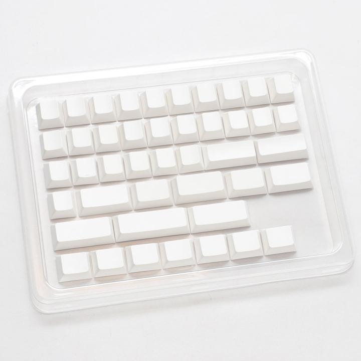Image du produit Ducky Set PBT blanc nu, profil cerise - 133 Keycaps