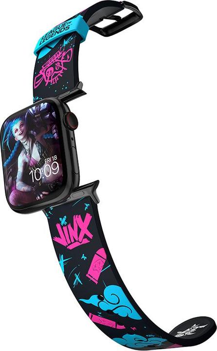 Produktbild Moby Fox League of Legends bracelet pour smartwatch Jinx Graffiti (22 mm, Edelstahl, Silikon)