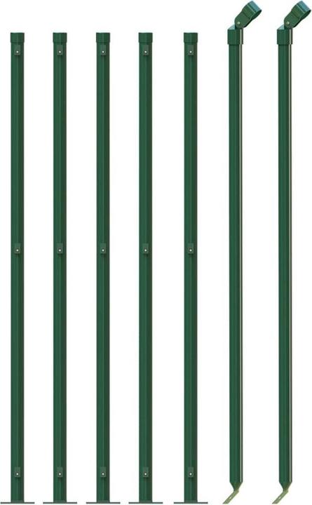 Immagine prodotto VidaXL Maschendrahtzaun mit Bodenflansch Grün 1,1x10 m, Farbe
