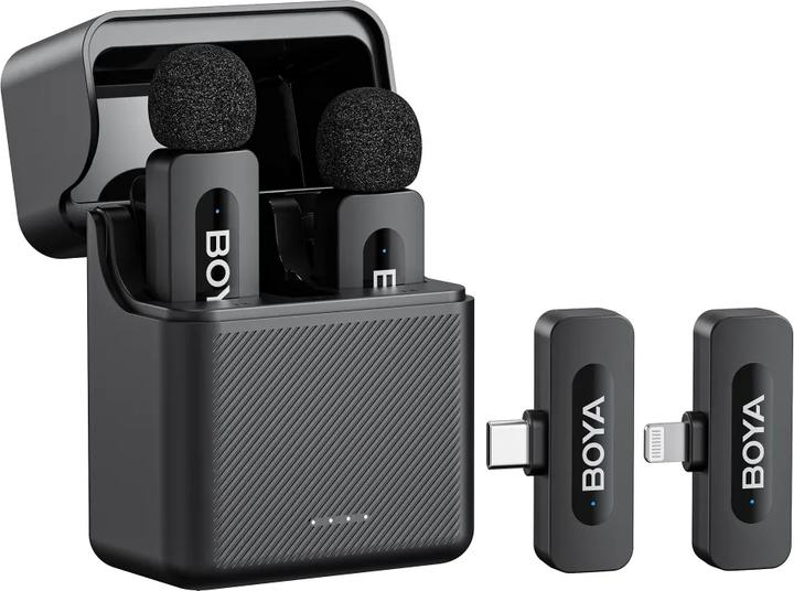 Actual product image Boya BY-V3 Combo 2.4GHz wireless microphone