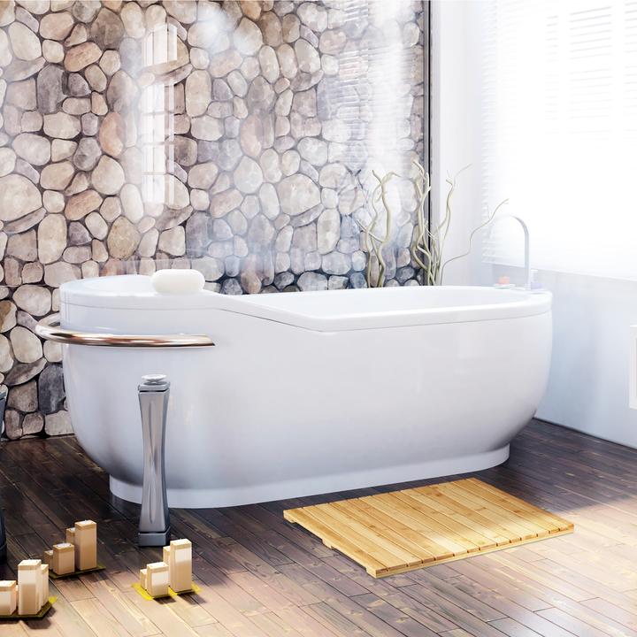 Immagine prodotto Relaxdays Tappetino per il bagno (65 x 40 x 3 cm)