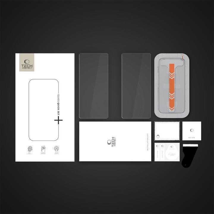 Produktbild 4Kom Tech-Protect Quick Set+ Panzerglas für Samsung Galaxy S25 Ultra - Transparent (1 Stück, Samsung Galaxy S25 Ultra)