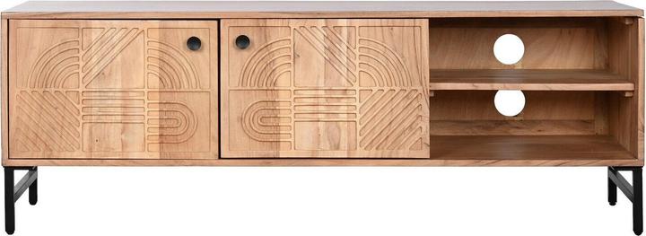 Actual product image Esprit TV furniture Home Brown Black Metal Acacia 145 x 40 x 52 cm