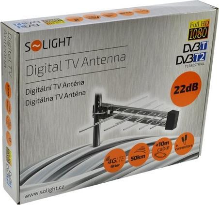 Image du produit Olight Solight vonkajšia anténa, DVB-T2, 22dB (DVB-T / -T2)