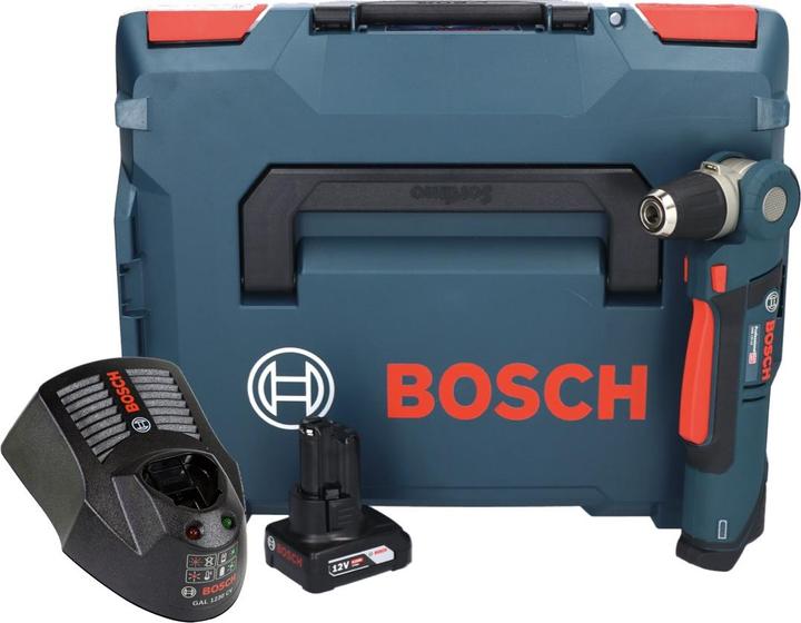 Produktbild Bosch Professional Bosch GWB 12V-10 Akku Winkelbohrmaschine 12V + L-Boxx + 1x Akku 6,0Ah + 1x Ladegerät (Akkubetrieb)