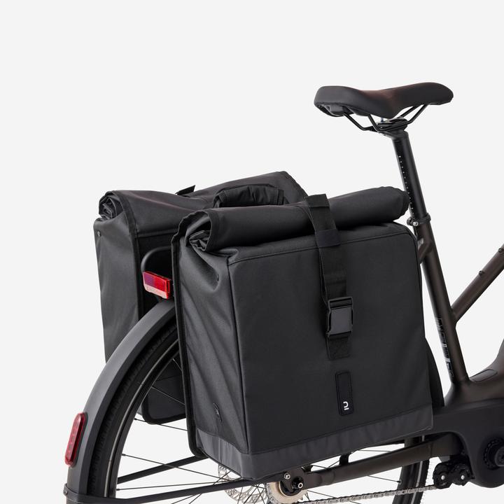 Produktbild Decathlon Doppel-Fahrradtasche 500 (20 l, Gepäckträgertasche)