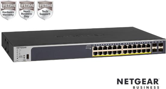 Image du produit Netgear 28pt Ge Poe+ Smart Switch (28 Ports)