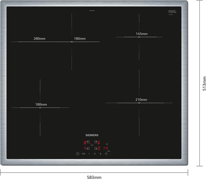 Actual product image Siemens Cooktop EH645BFB6E