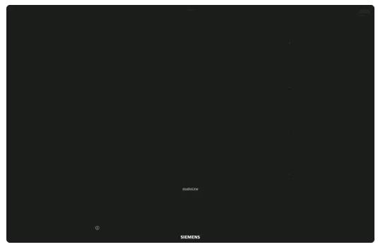 Actual product image Siemens EX808LYV5E iQ700 Induction hob 80 cm Black flush (integrated)