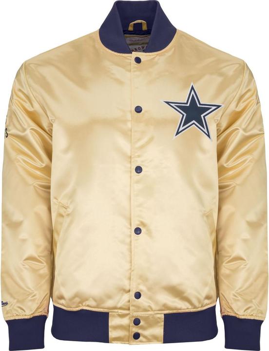 Mitchell & Ness M&N Lightweight Satin Jacke - Dallas Cowboys gold - L (L)
