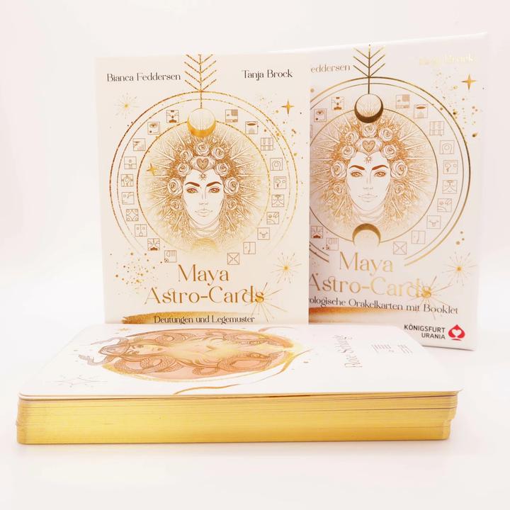 Produktbild Maya-Astro-Cards: 44 astrologische Orakelkarten mit Booklet (Deutsch, Tanja Brock, Bianca Feddersen, 2023)