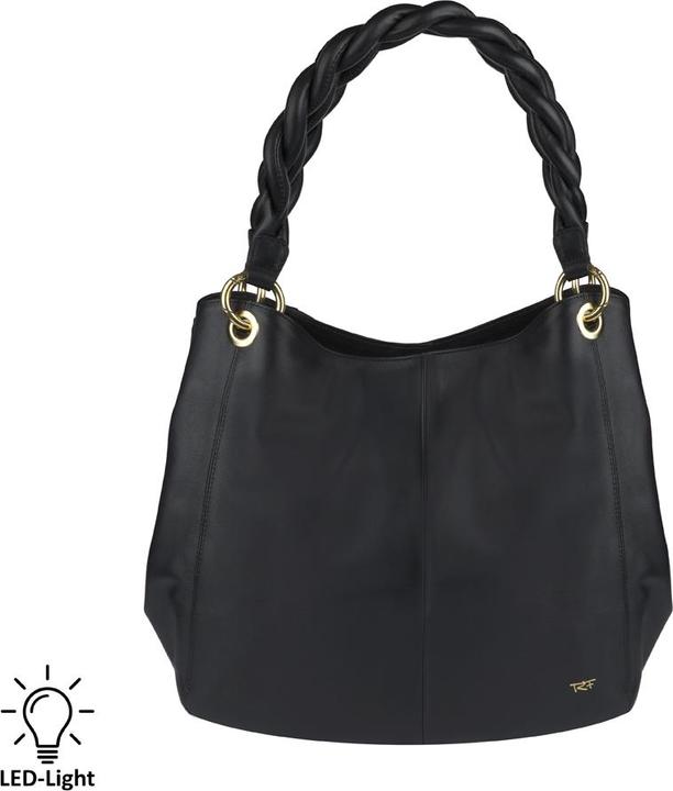 Riccardo Ferducci Handtasche A4, LED-Lichtfach, Bellini
