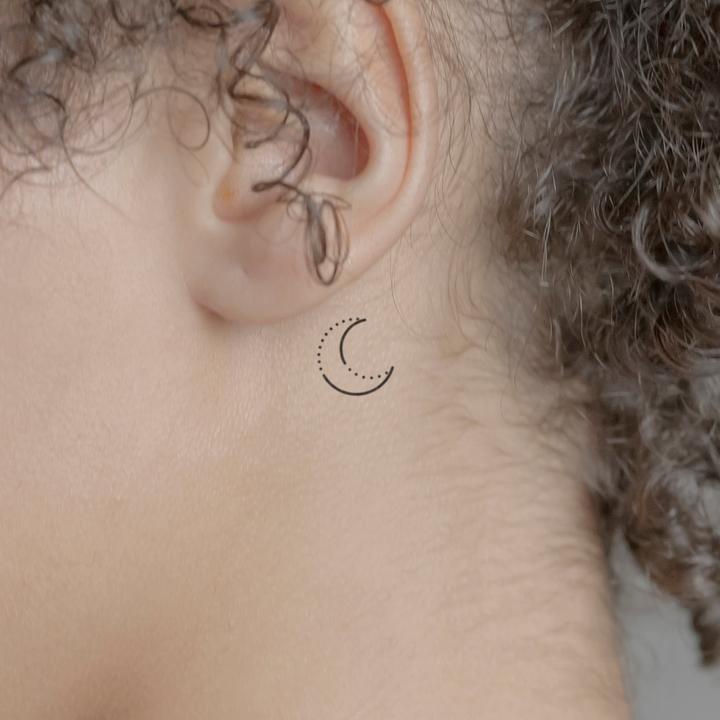 Immagine prodotto minink Tatuaggio temporaneo - Luna con puntini