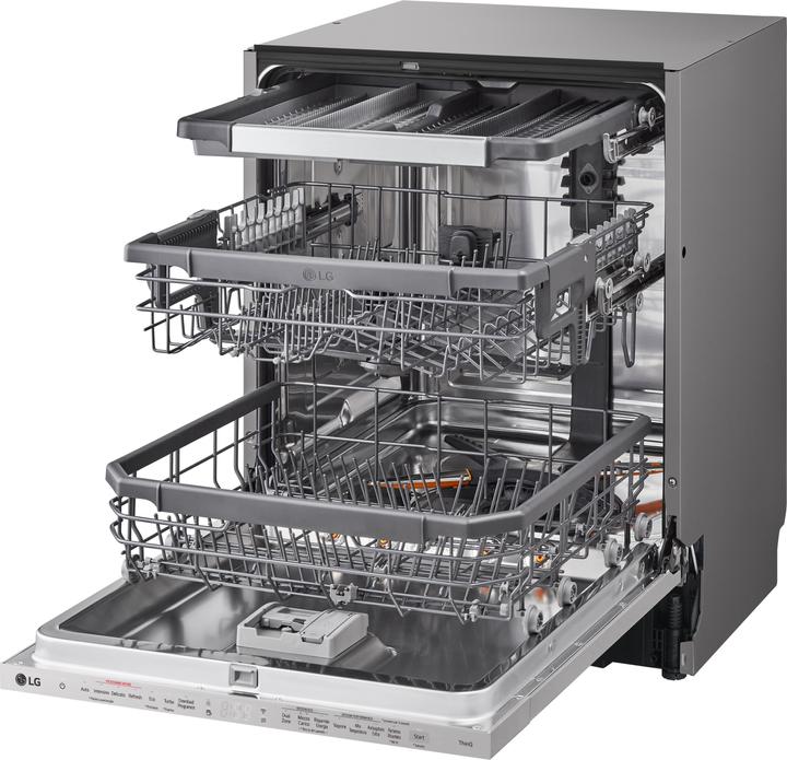 Produktbild LG QuadWash DB365TXS Vollspülmaschine Klasse B 14 Massgedecke Dampf Wi-Fi