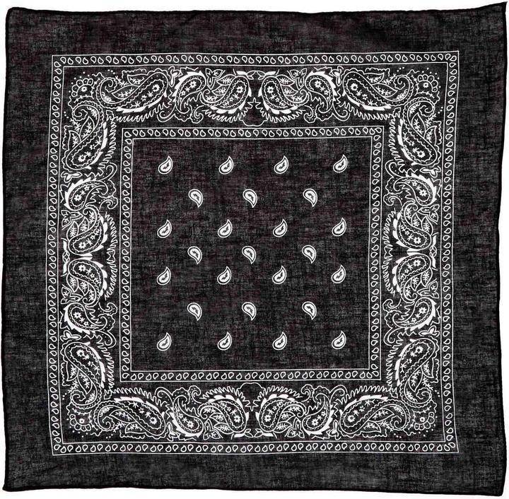 Actual product image JTI Bandana, patterned - black