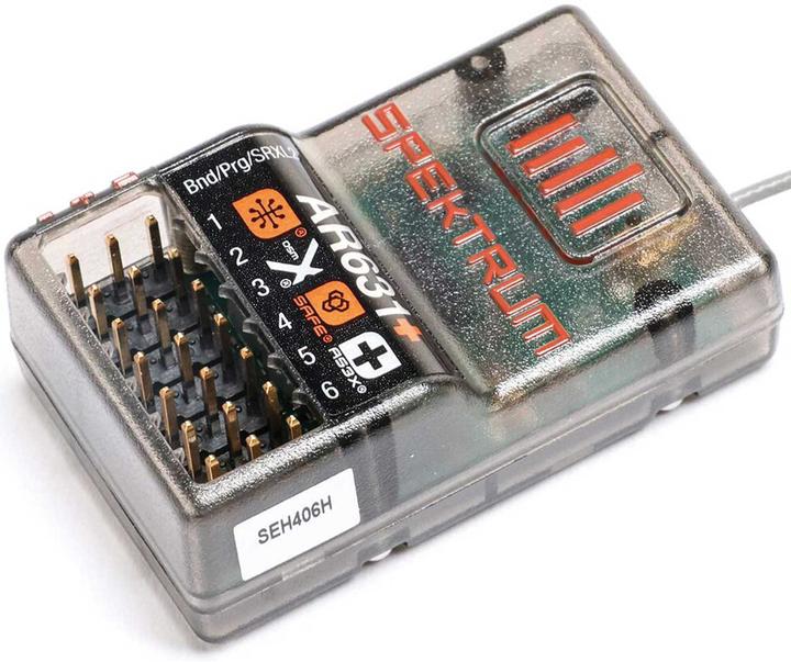 EMPFÄNGER AIR AR631+ 6CH DSMX Integrated Telemetry AS3X+ & SAFE