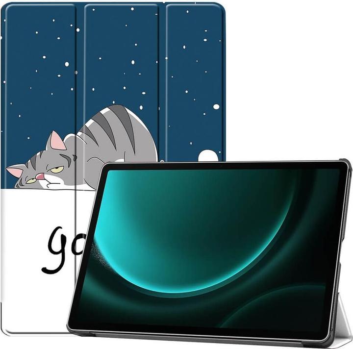 Actual product image Cover-Discount Galaxy Tab S9 FE+ - Tri-fold Smart Case Good Night (Galaxy Tab S9 FE+)