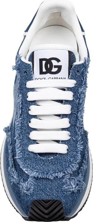 Actual product image Dolce & Gabbana denim cushion sneakers color blue jeans (40)