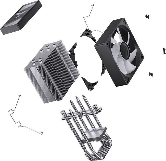 Actual product image Jonsbo CR-1400 V2 CPU cooler, 92 mm - A-RGB, black (133 mm)