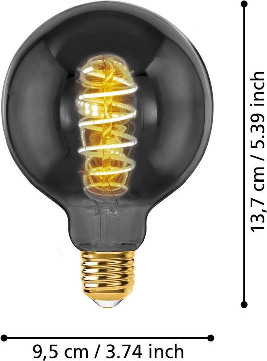 Actual product image EGLO E27 Led Smoky (E27, 4 W, 100 lm, 1 x, F)