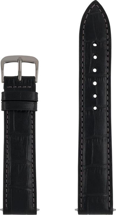Actual product image Zeppelin Lederband schwarz 20 mm (20 mm, Leather)