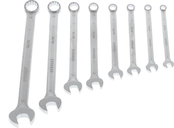 Produktbild Gedore 7 XL-080 Ring-Maulschlüssel-Satz, extra lang, 8-teilig 8-19 mm (19 mm)