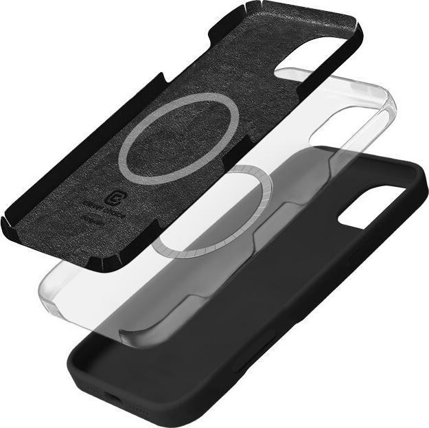Produktbild Crong Color Cover Magnetic - iPhone 16 Pro Max MagSafe Hülle (Schwarz) (Apple iPhone 16 Pro Max)