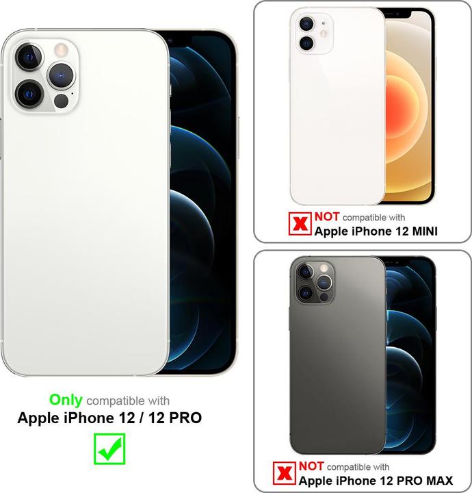 Image du produit Cadorabo Coque pour Apple iPhone 12 / 12 PRO universel avec Clip (Realme 12 Pro+, Apple iPhone 12)