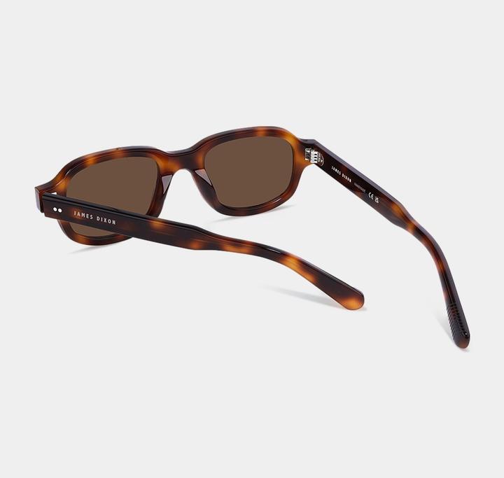Image du produit James Dixon Havanna/Braun – Warwick – Rechteckig – Acetat – Sonnenbrille