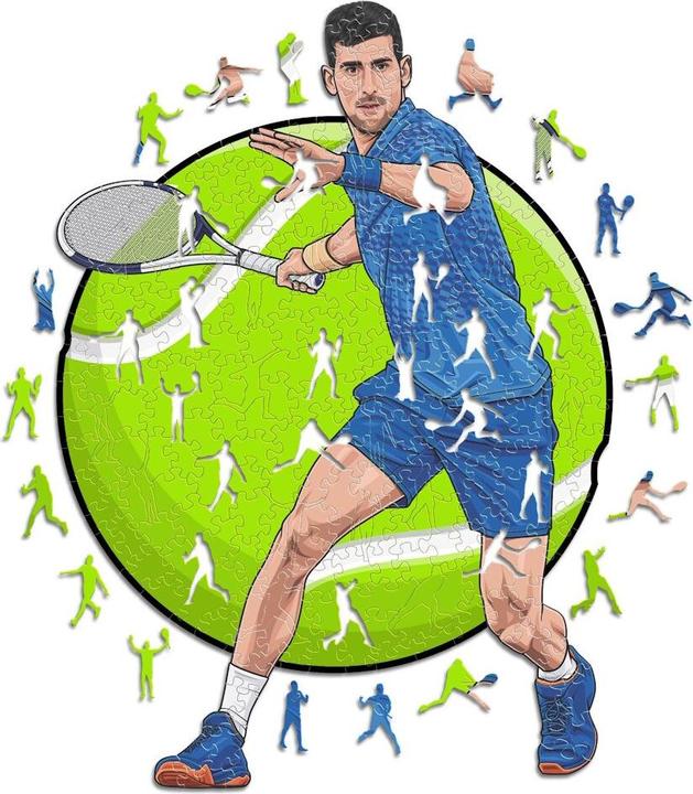 Image du produit Iconic Novak Djokovic - Tennis - Puzzle en bois Taille M (270 pièces) (270 pièces)