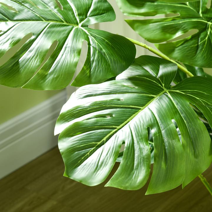 Produktbild Homcom Künstliche Monstera-Pflanze mit Blumentopf (120 cm)