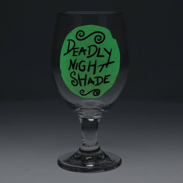 Produktbild Paladone Products ETRANGE NOEL DE MONSIEUR JACK - Deadly Night Shade - Verre GITD 350ml (35 cl, 1 Gläser, Weingläser Set)